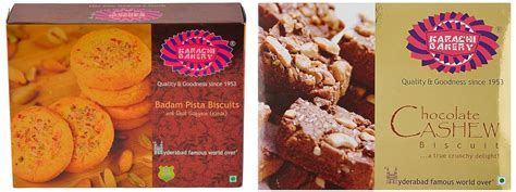 Karachi Bakery Badam Pista Biscuits, 400g + Karachi Bakery Chocolate ...