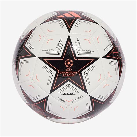 adidas UEFA Champions League Club - Blanc/Noir/Turbo - Ballons de foot ...