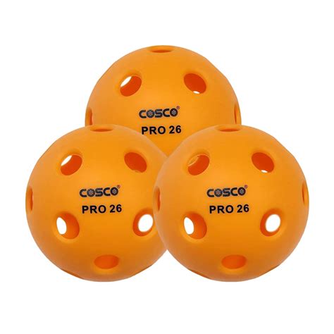 Cosco Pro 26 Indoor Pickle Ball, Pack of 3 – Prokicksports