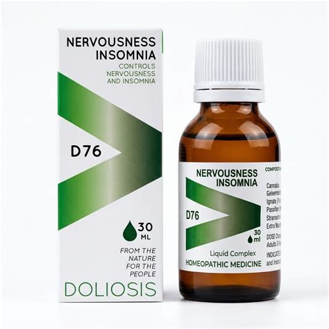 Doliosis D76 Nervousness Insomnia Drops (30ml) | Natural Sleep Remedy ...