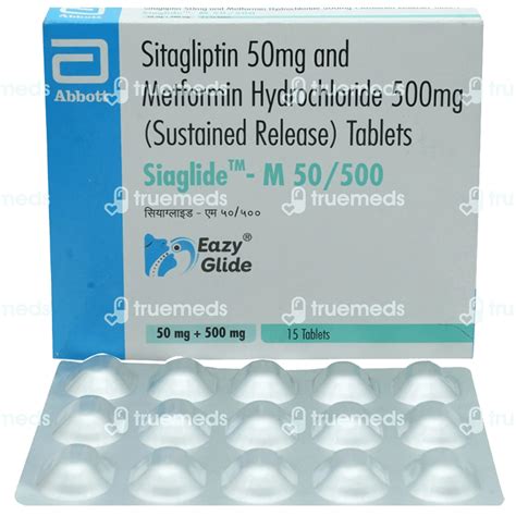 Siaglide M 50/500 Tablet 15: Uses, Side Effects, Price & Substitutes