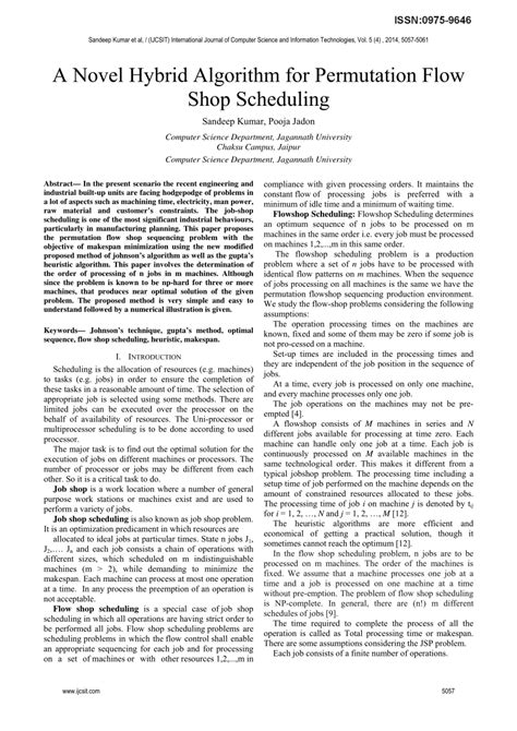 Image result for Permutation Flow Shop Scheduling Example