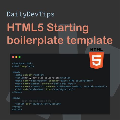 Image result for HTML5 Code Template