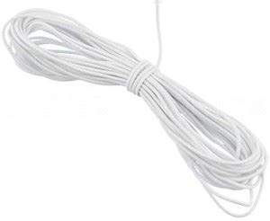 Cleverdelights Fabric Elastic Cord-30 Feet-2Mm (1/16")-Crafts Beading ...