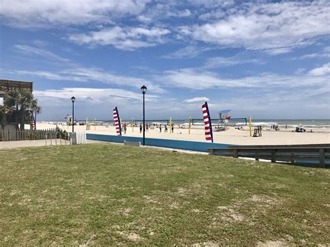 The Atlantic Beach boardwalk in NC (the circle) is a popular area at ...