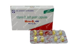 Max D3 60k Softgel Capsule 8 - Uses, Side Effects, Dosage, Price | Truemeds