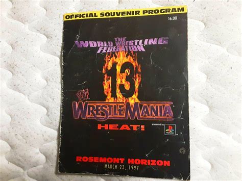 WWF WWE WRESTLEMANIA 13 AND 1989 WWF WWE SURVIVOR SERIES ORIGINAL ...