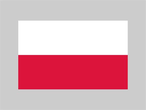 Poland flag, official colors and proportion. Vector illustration ...