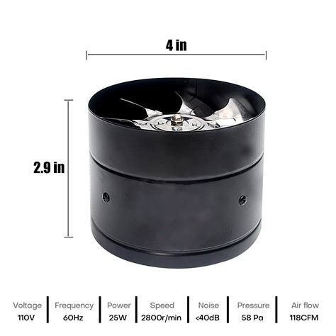 Buy 6/7/8/10 Inch Booster Fan Inline Duct Vent Blower Exhaust Ducting ...