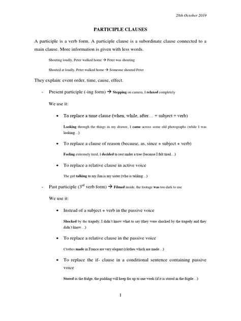 Image result for Reducec Relative Participle Clauses