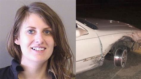 Police: Woman driving on bare rim had margarita in cup holder