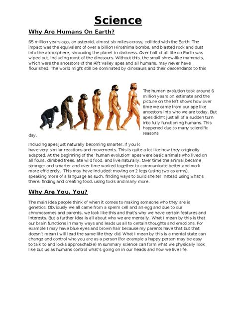 Why Are Humans On Earth - description of descriptuob - Science Why Are ...