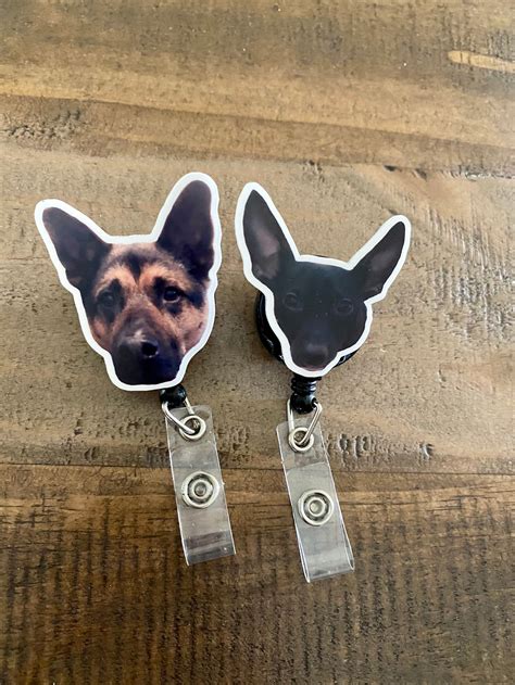 Custom Pet Badge Reel Personalized Dog Acrylic Badge Reel Custom Cat ...