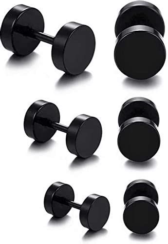 Buy MEENAZ Earrings men boyfriend girls women gents ear studs for men ...