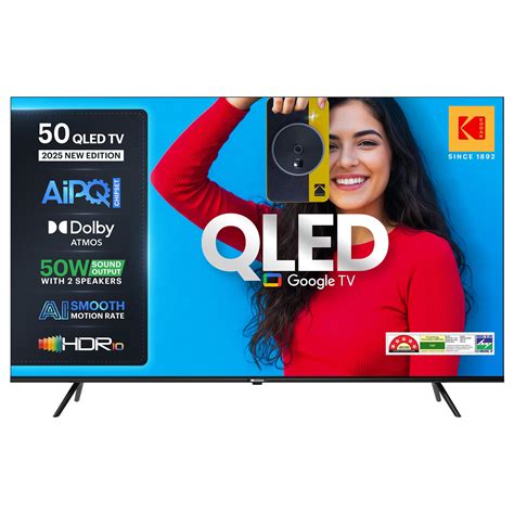 Kodak 50" UHD 4K QLED Google TV - Affordable Quality Under 30000