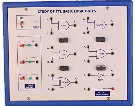 Study Of Logic Gates Using Ttl ICs 6 in 1 : Amazon.in: Industrial ...