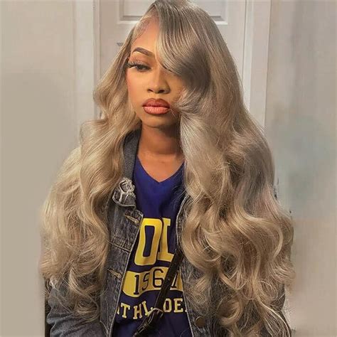 Amazon.com : 30 Inch Honey Blonde Wig Human Hair 13x6 Body Wave Honey ...