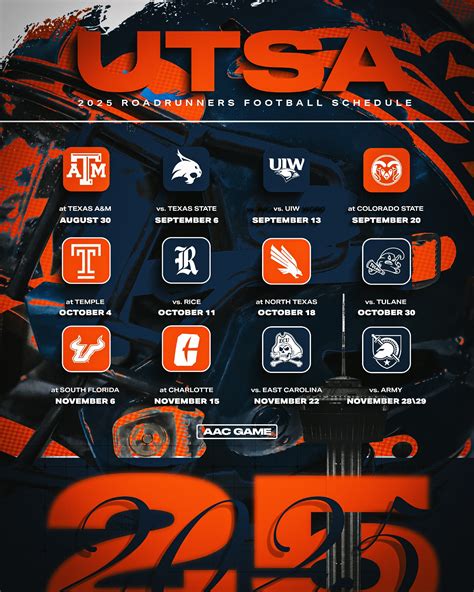 UTSA Football | Mark your calendars 🗓️ The 2025 schedule has dropped ...