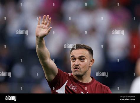 Xherdan Shaqiri seen during UEFA Euro 2024 game between national teams ...