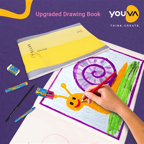 Yellow Drawing Book (Small Size) Stellar YOUVA Drawing/Sketch Book - S