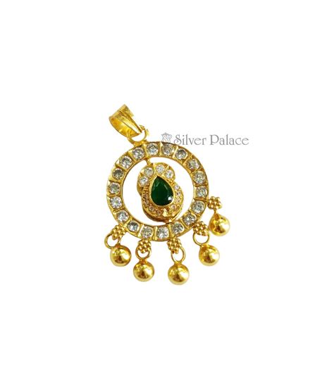 Loard Murugan Gold Polished Pendant For Girls - Silver Palace