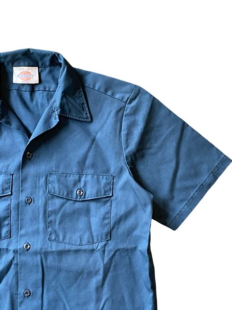 【usa製】80's Dickies s/s workshirt (size:M)bsh-113 | FABRIC used clothing ...