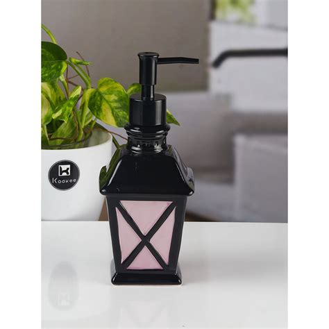 Buy Kookee Ceramic Soap Dispenser for handwash for Bathroom-Pink Online