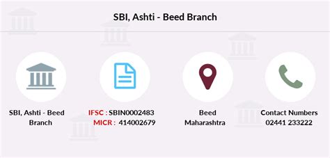 SBI Ashti - Beed IFSC Code SBIN0002483