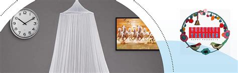 Creative Textiles Polyester Hanging Mosquito Net for Adults Double Bed ...