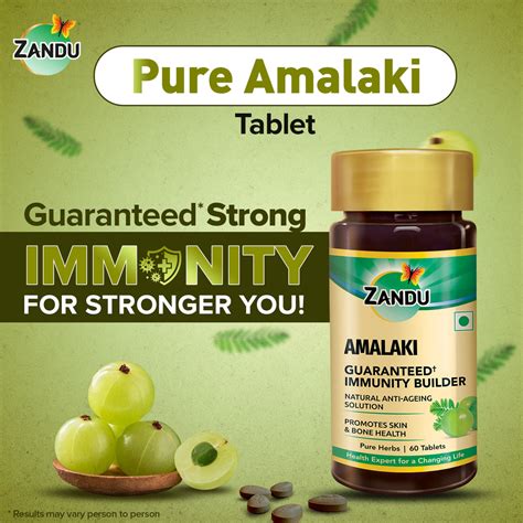 Buy Zandu Amla Tablets Online to Build Immunity (60 Caps)