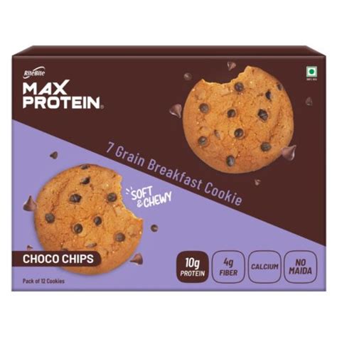 RiteBite Max Protein Cookies - 7 Grain Breakfast Cookie with Protein ...