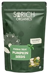 Sorich Organics Pudina Treat Pumpkin Seeds 200gm | Nut Mix Snack ...