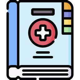 Medical handbook - Free education icons