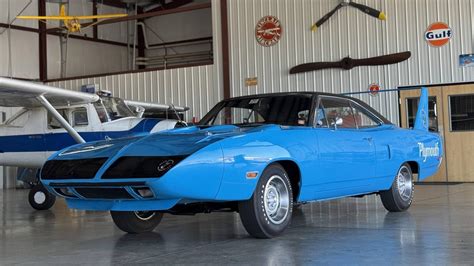This Autographed 1970 Plymouth Superbird In Petty Blue Is An Ultra-Rare ...