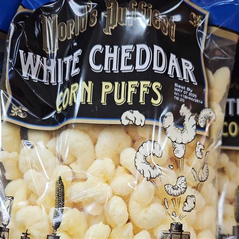 Trader Joe's World's Puffiest White Cheddar Corn Puffs Ingredients ...