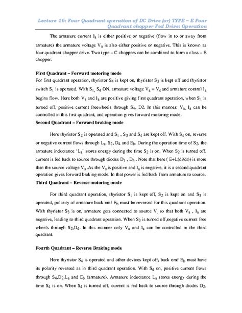 Lecture 16 4 quadrant operation of chopp - - Studocu