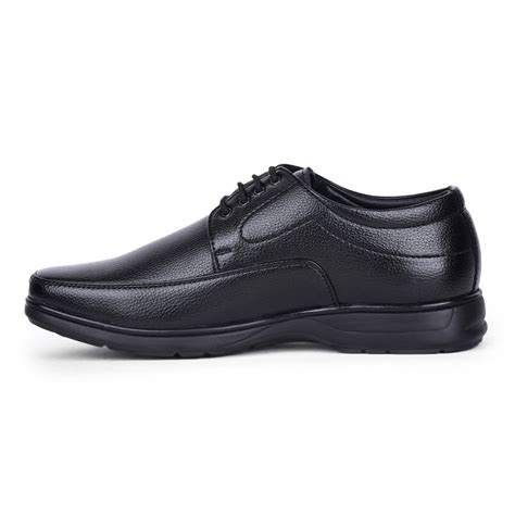 Buy Fortune Black Formal Lacing Derby Shoes For Men HOL-131E By Liberty