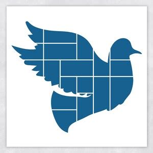 Buy Photo Collage Template 20"x20", Bird Shape 10"x10", Scrapbook ...