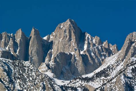 Mount Whitney, the highest summit in the contiguous United States ...