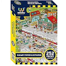 Buy Webby Railway Station Illustration Jigsaw Puzzle for Boys & Girls ...