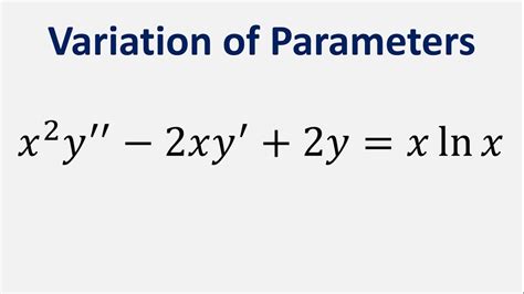 Variation of Parameters Diff.equations 的图像结果