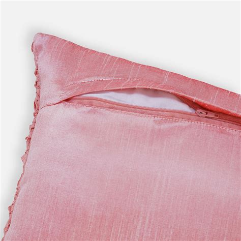 Shop Pink Textured Rectangle Cushion Cover - at Best Price Online in India