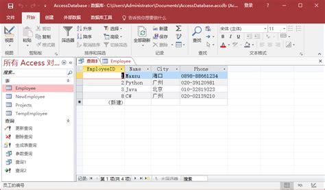 Access查询数据 - Access教程