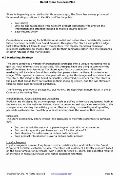 Retail Business Plan Template 的图像结果