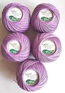 Anchor Mercerised Knitting Cotton Fast Colour-Lavender 4057 -0098 ...