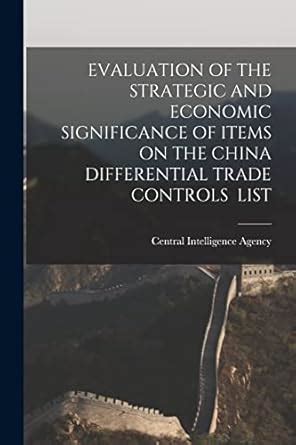 Buy Evaluation of the Strategic and Economic Significance of Items on ...