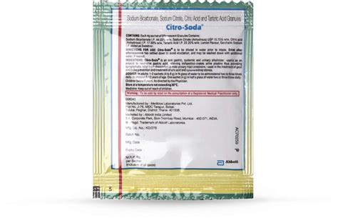 Buy CITRO SODA EFFERVESCENT GRANULES SUGAR FREE CITRUS FLAVOUR FOR ...