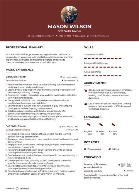 Soft Skills Resume