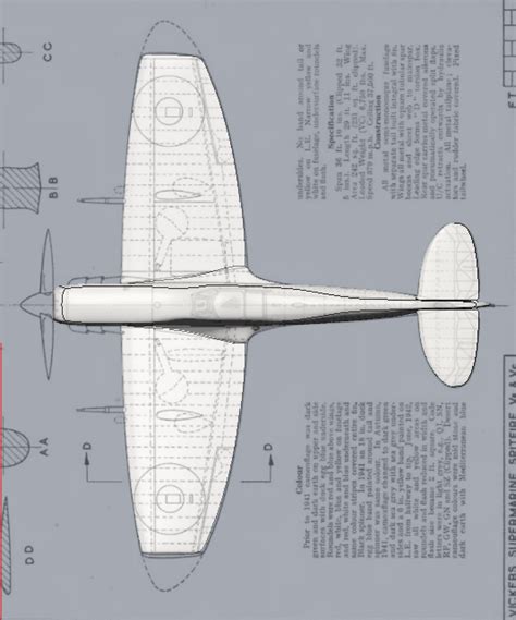 Image result for Spitfire Blueprints