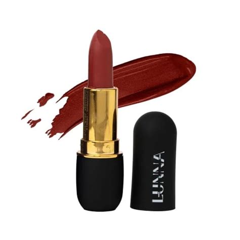 Lunna Matte Wine Cream Finish Lipstick For Girls & Women | Long Lasting ...